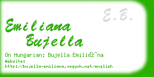 emiliana bujella business card